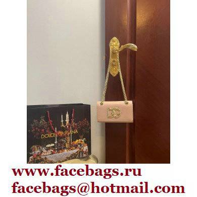 Dolce  &  Gabbana Calfskin 3.5 Chain phone bag Nude